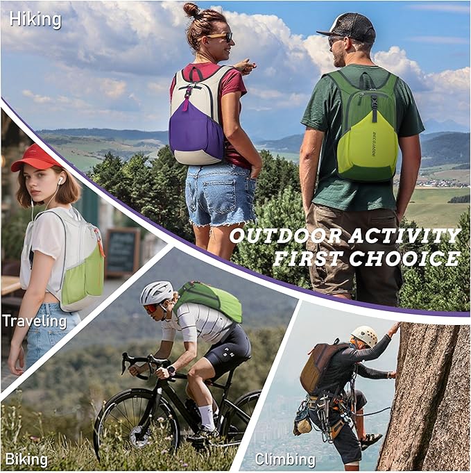 20L Small Hiking Backpack for Men Women Foldable Packable Back Pack Ultralight Hiking Daypack for