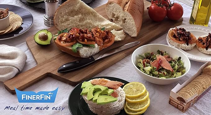 FinerFin Yellowfin Tuna Salad in Organic Olive Oil | Taster's Variety Pack | Premium Canned Tuna