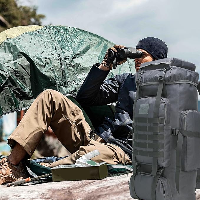 Hiking Backpack for Men 70L/100L Camping Backpack Military Rucksack Molle 3 Days Assault Pack for