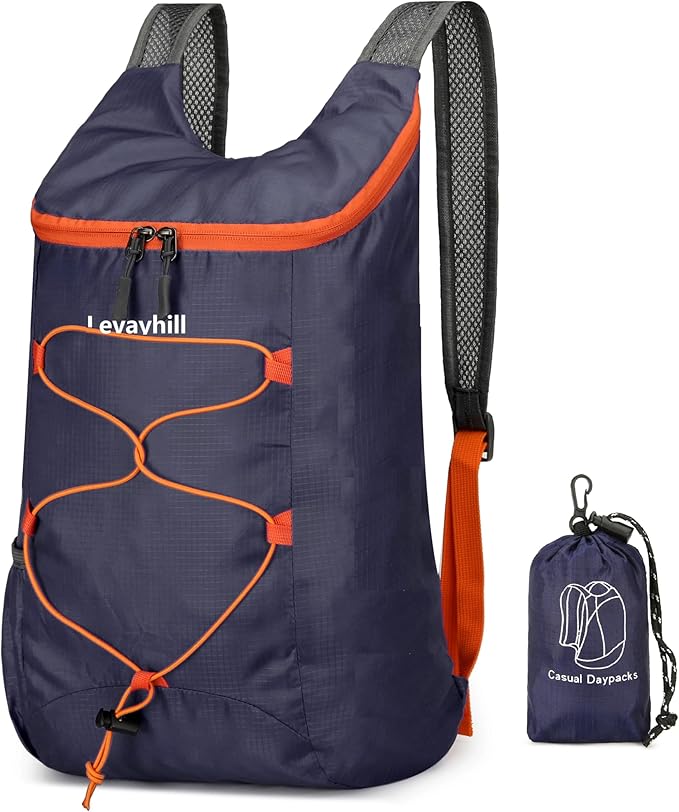 16L Lightweight Foldable Hiking-Backpack Small Packable-Daypack For Travel,Ultralight