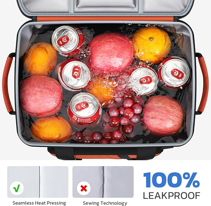 Maelstrom Cooler Bag, 30 Cans Beach Cooler, Large Leakproof Insulated Soft Cooler with Bottle