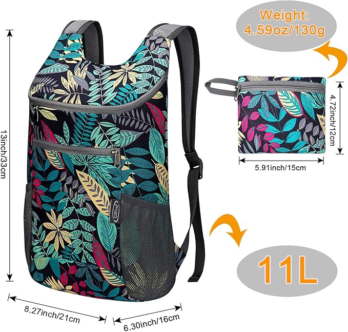 G4Free Lightweight Packable Hiking Backpack for Men Women Small Hiking Daypacks Foldable Shoulder