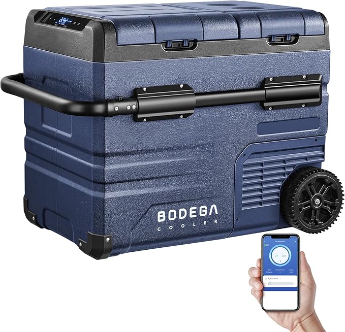 BODEGACOOLER 12V Portable Refrigerator,48 Quart(45L) Car Fridge,RV Car Refrigerator,Portable Fridge