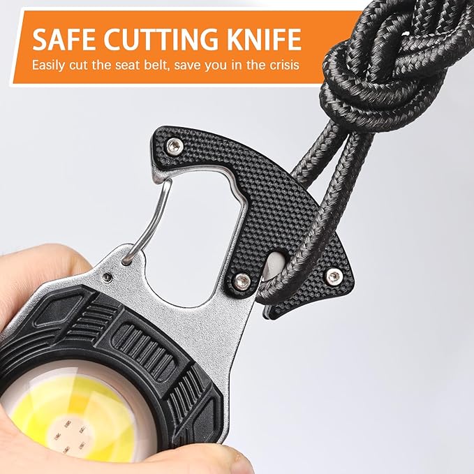 MAKDAK 2PC Keychain Flashlight Rechargeable Cob Keychain Work Light 7 Modes 1600Lumen High Lumen