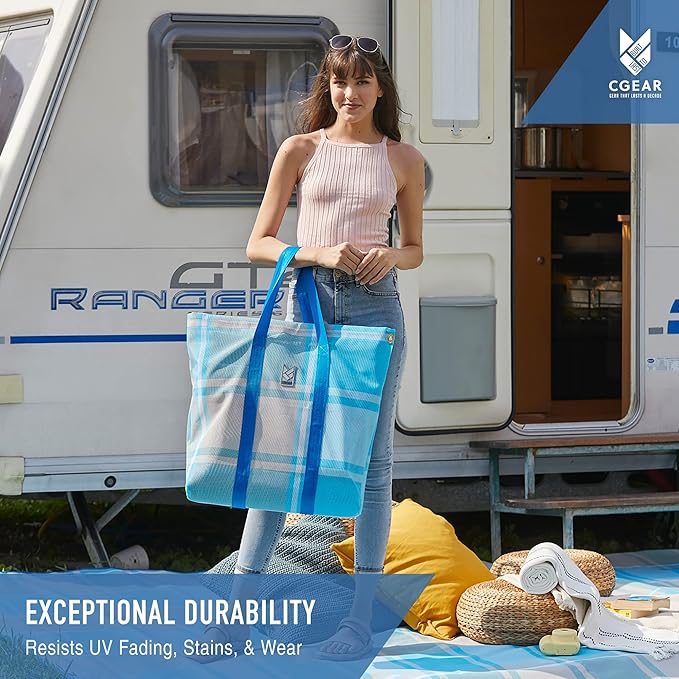 CGEAR RV Comfort Mat – Patented Sand-Free Technology with Ultra Soft Material – Sized to Your RV