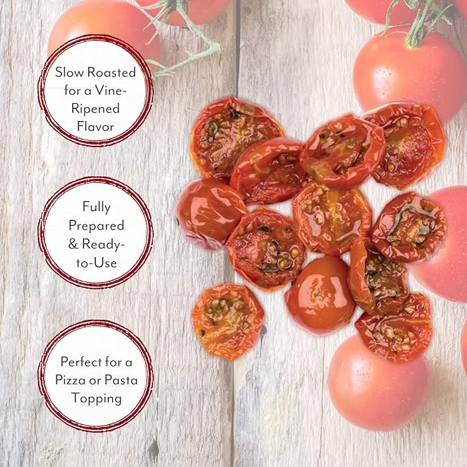Roland Foods Oven Roasted Tomatoes, Marinated with Garlic and Oregano, Specialty Imported Food