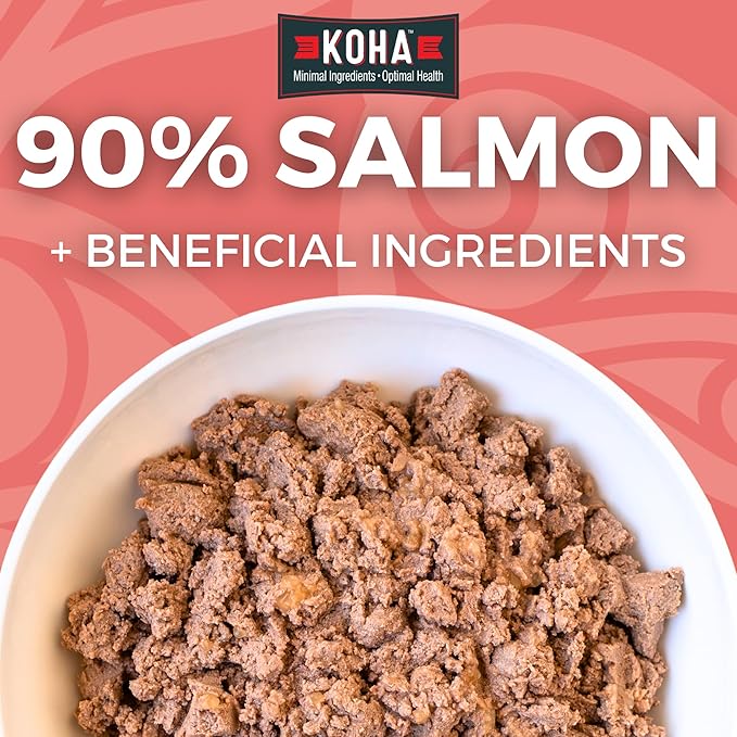 KOHA Limited Ingredient Diet Salmon Entrée for Dogs - Dog Food Toppers for Picky Eaters - Sensitive