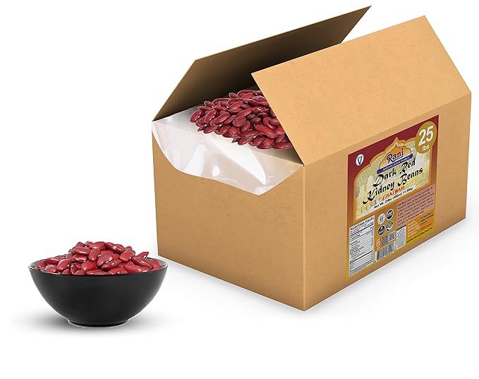 Rani Red Kidney Beans, Dark 400oz (25lbs) 11.36kg Bulk Box ~ All Natural | Vegan | Gluten Friendly