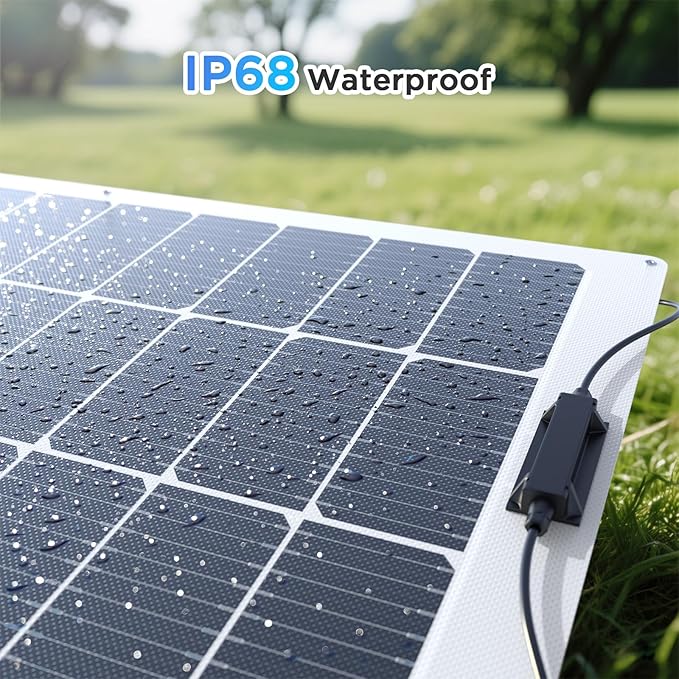 200 Watt Flexible Solar Panel, Lightweight 2PCS 100 Watt 12V/24V Portable Solar Panel Kit, Callsun