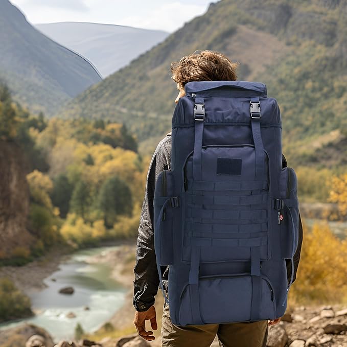 Hiking Backpack for Men 70L/100L Camping Backpack Military Rucksack Molle 3 Days Assault Pack for