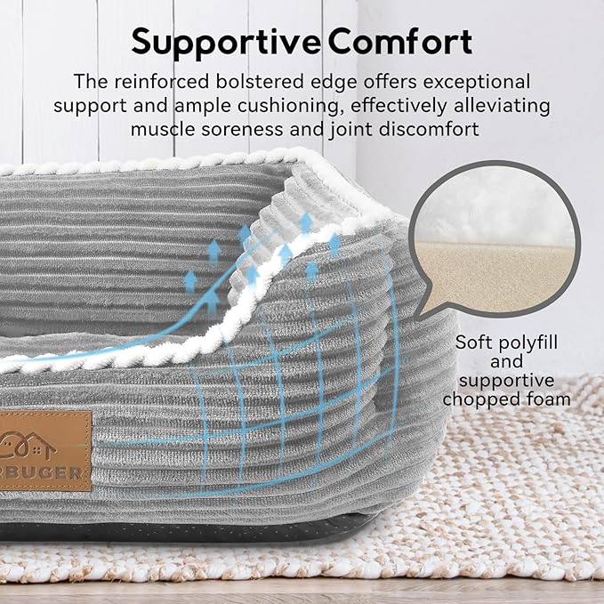 Orthopedic Dog Bed for Medium Dogs,Dog Sofa Beds Supportive Foam Pet Couch Bed with Removable