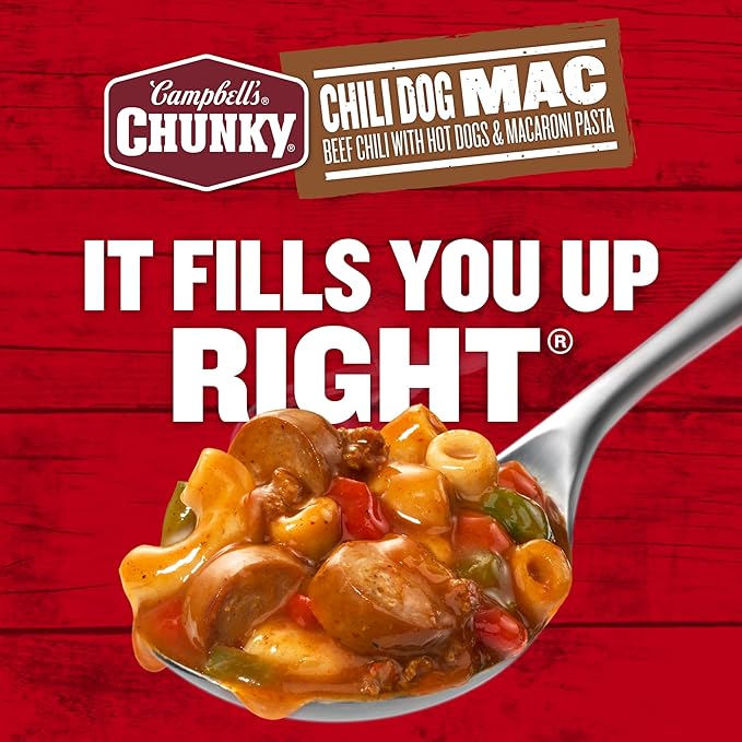 Campbell?™s Chunky Chili Dog Mac Soup, 18.8 oz Can