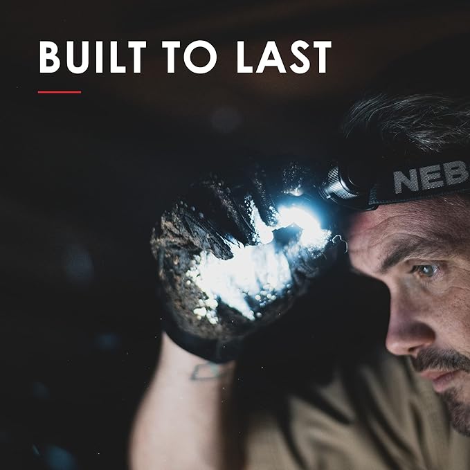 NEBO Transcend Rechargeable Headlamp | 1000 Lumens, 5 Light Modes, Detachable Magnetic Work Light
