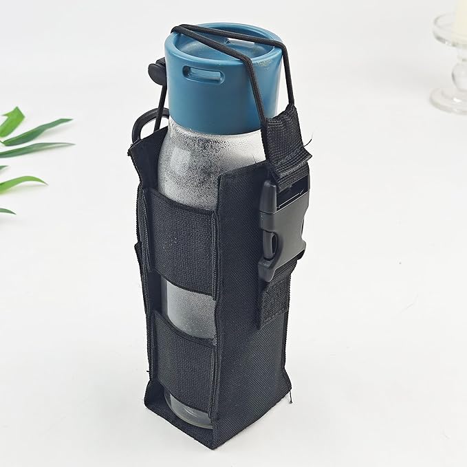 Bear Spray Holster for 7.9, 9.2 & 10.2 oz Canisters ??Heavy-Duty Black Nylon Pouch with Quick