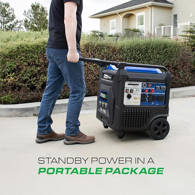DuroMax XP11000iHT 11,000-Watt Tri Fuel Portable Digital Inverter Generator - Gas, Propane &