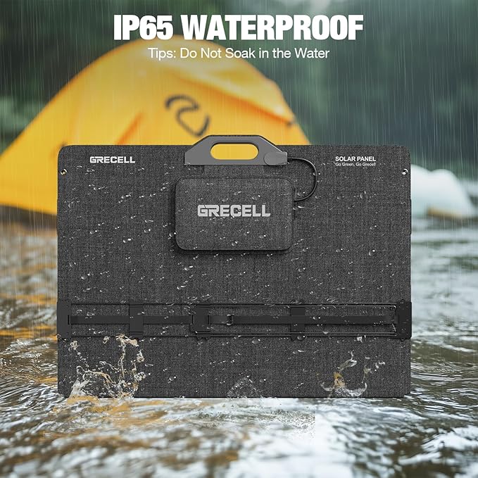 GRECELL 350W Portable Solar Panel for Power Station Generator, Foldable Solar Panel, 37.4V