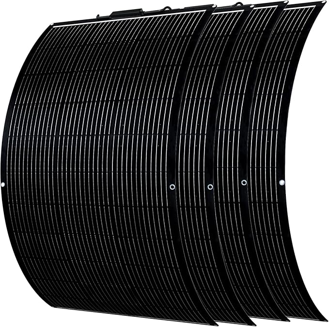 Flexible Solar Panel 4pcs 150W Fiberglass Monocrystalline 600W Lightweight Module for Off-Grid RV