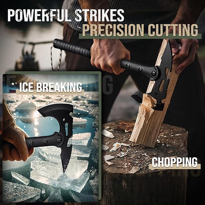 Freelander Hatchet, Sharp Outdoor Axe, Portable Camping Axe with Clip and Sheath, Durable Hatchet