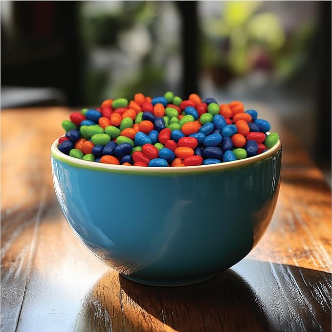 Sour Jelly Beans - 2 Pound Bulk Pack - Tart Fruit Flavored Candy