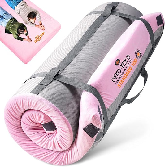 3 Inch GAIALOOP Thick Memory Foam Camping Mattress Sleeping Pad [Car/Tent/Cot] Glamping Portable