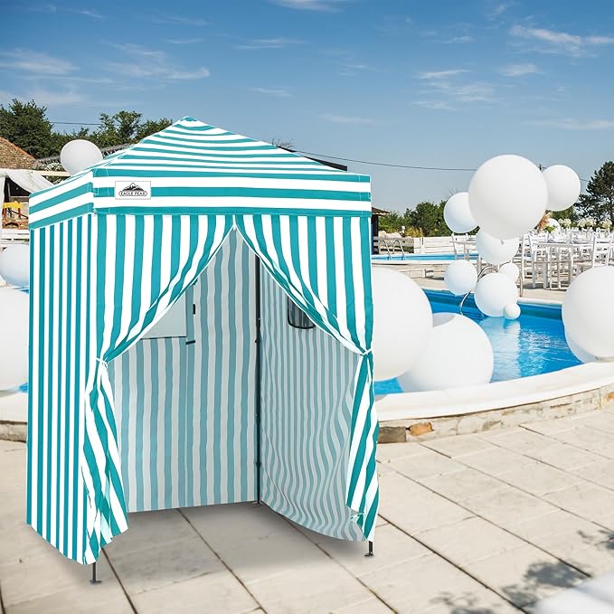 EAGLE PEAK Flex Ultra Compact 5x5 Pop-up Canopy, Sun Shelter, Changing Room, Portable Privacy Tent