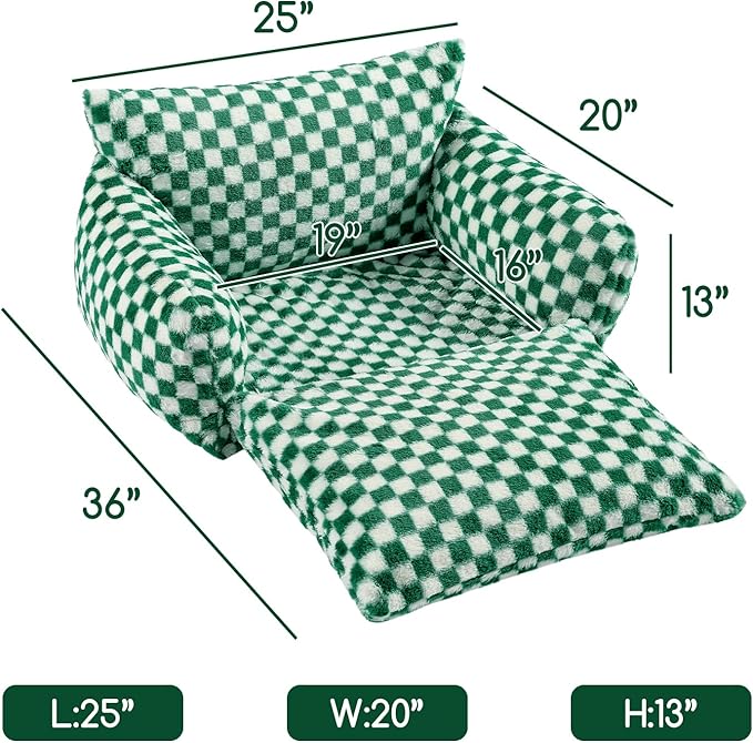 Hollypet Cat Bed Fluffy Plush Mutifuctional Double-Layer Soft Pet Couch Orthopedic Sofa Nest Beds