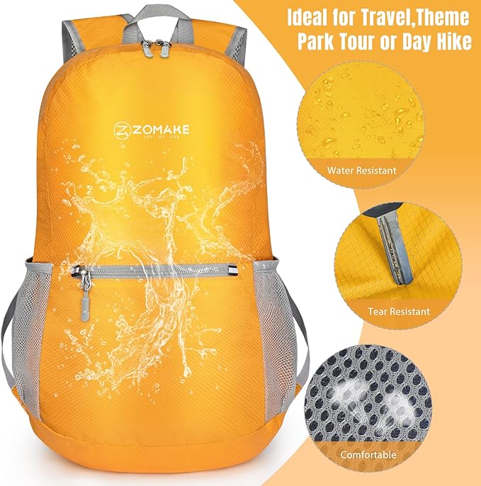 ZOMAKE Ultra Lightweight Hiking Backpack 20L, Packable Small Backpacks Water Resistant Daypack for