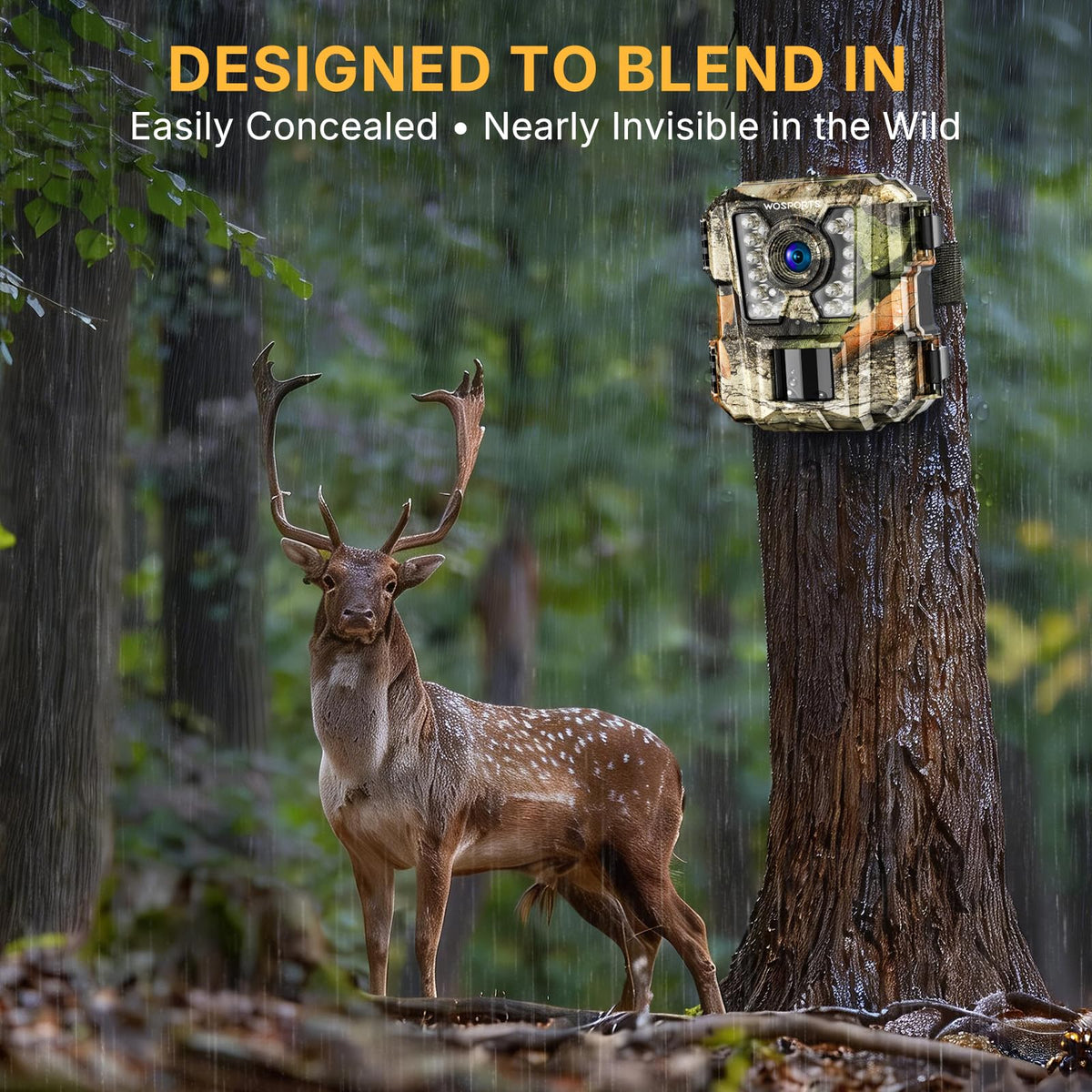 WOSPORTS Trail Camera - 24MP, 1080P, Mini, Waterproof - product view 3