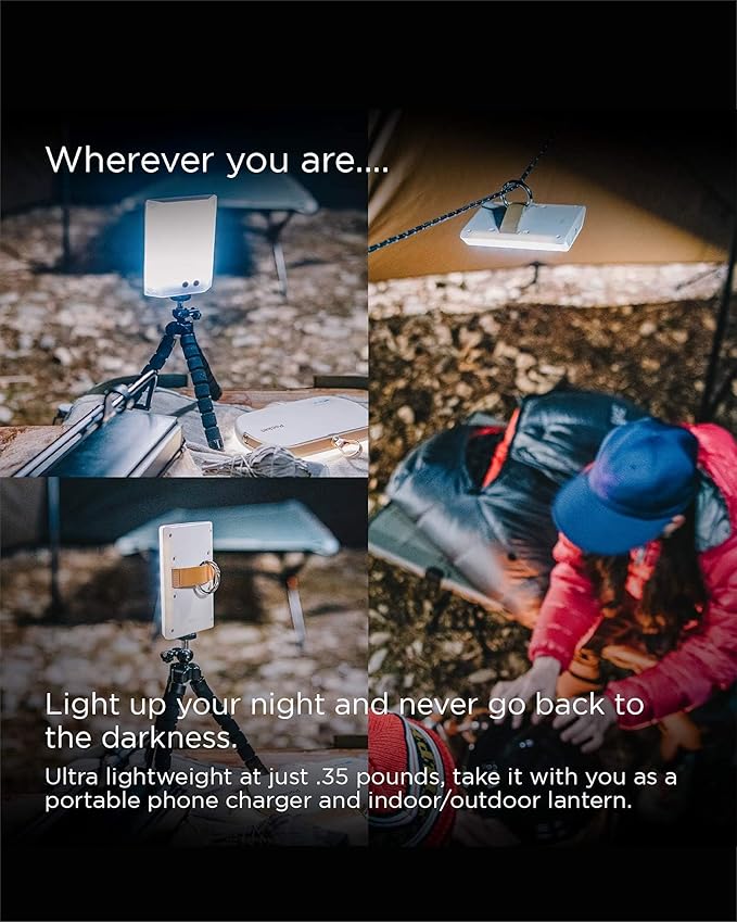 CLAYMORE 3Face Mini (Moss Green) - Lightweight and Portable LED Area Light for Outdoors, Camping