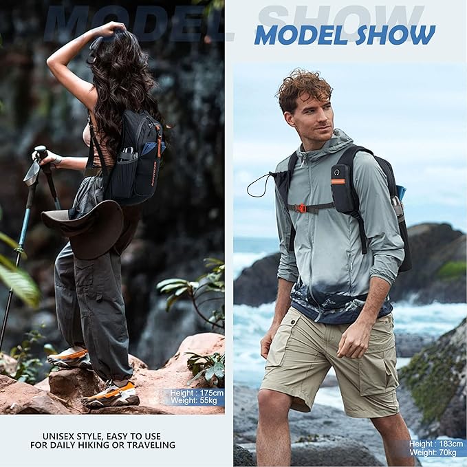15L Small Hiking Backpack for Men Women Foldable Packable Back Pack Ultralight Hiking Daypack for