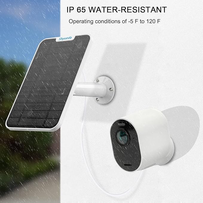4W Solar Panel Charging Compatible with Arlo Pro 3/Pro 4/Pro 5S/Ultra/Ultra 2 only, with 13.1ft