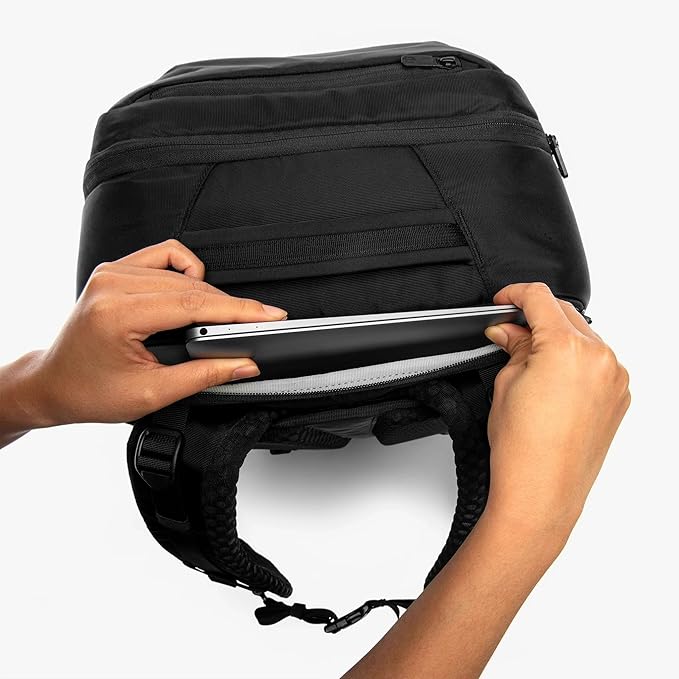 Tortuga 40L Travel Backpack Lite, Black - Large Carry-On Travel Backpack for Men and Women