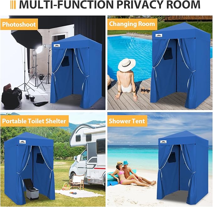 EAGLE PEAK Flex Ultra Compact 4x4 Pop-up Canopy, Sun Shelter, Changing Room, Portable Privacy