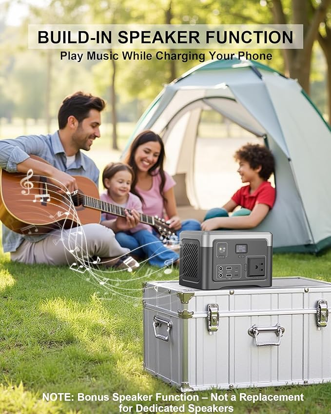 Portable Power Station 192Wh Outdoor Generator with AC Outlet 100W(200W Surge) Power Bank for Home