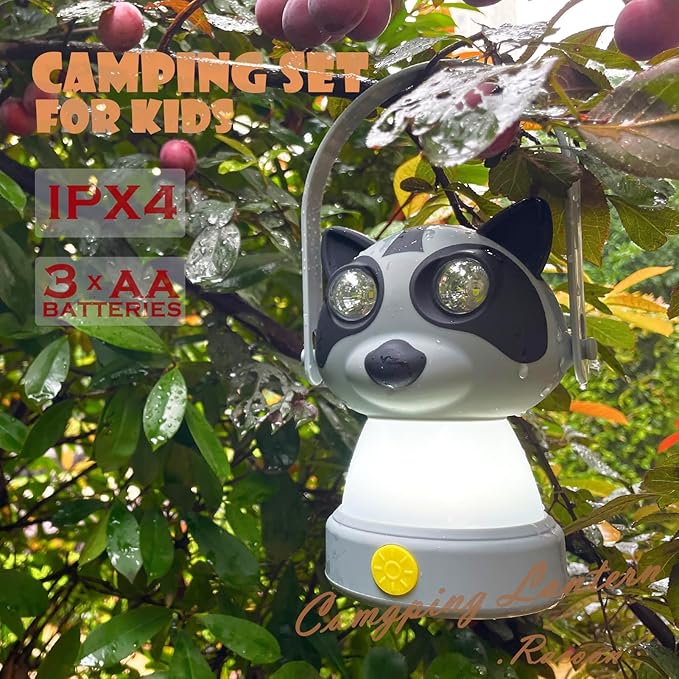 Outdoor Equipment LED Camping Lantern & Headlamp Set for Kids, FANT.LUX Battery Powered Night Light