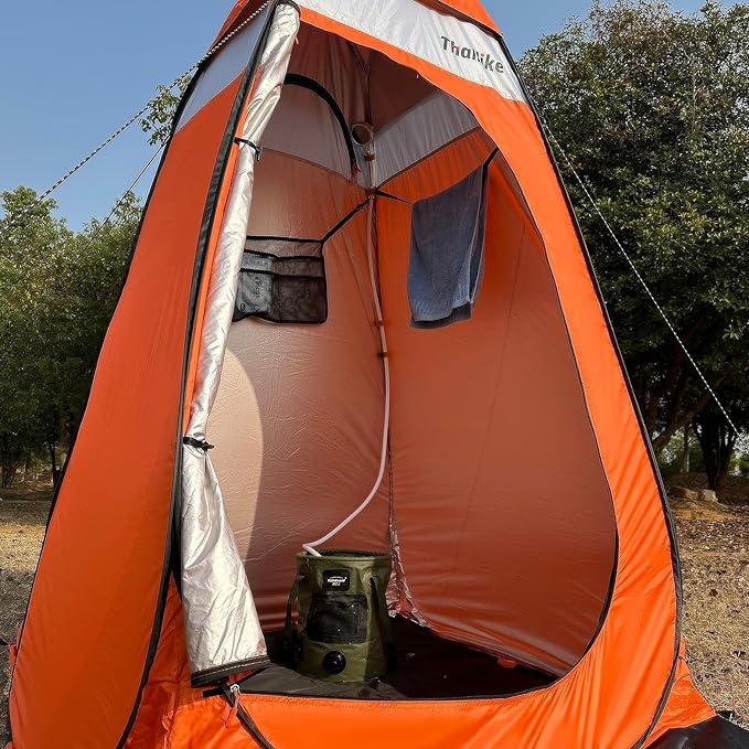 Upgrade Pop Up Privacy Shower Tent, Portable Camping Shower Tent, Camping Toilet Changing Room with