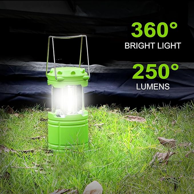 2-Pack Mini LED Camping Lanterns, Portable Camping Lights, Outdoor Tent Lights, Essential Emergency