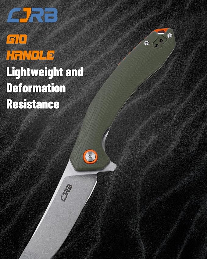 CJRB CUTLERY Folding Knife Gobi (J1906) AR-RPM9 Steel G10 Handle EDC Knife Pocket Knife for Men