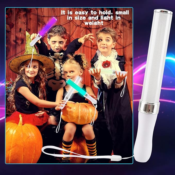 4 Pack Light Sticks 15 Colors Change Glow Stick Multicolor LED Glow Sticks Reusable Light Up Sticks