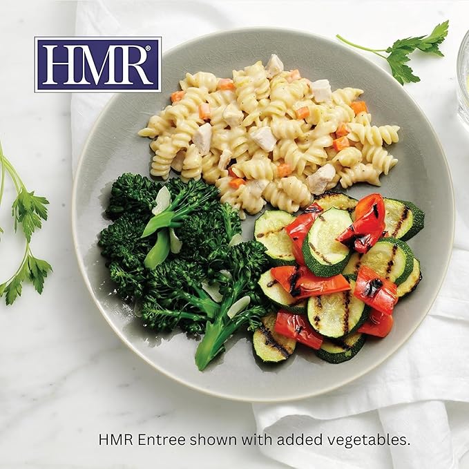 HMR Rotini Chicken Alfredo Entrée | Pre-packaged Lunch or Dinner to Support Healthy Eating | Ready