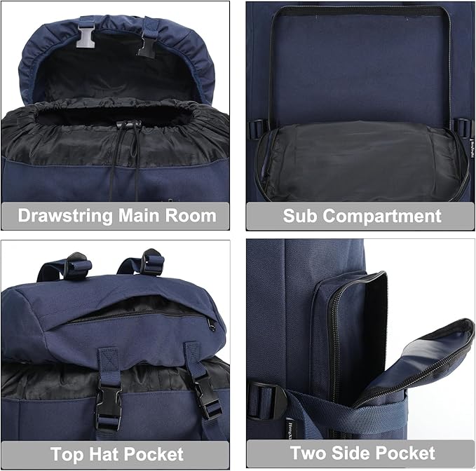 Hiking Backpack for Men 70L/100L Camping Backpack Military Rucksack Molle 3 Days Assault Pack for