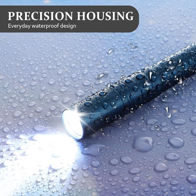 36 Pack Mini Pen Flashlights Bulk LED Pen Lights Aluminum Pocket Flashlights with Clips Small
