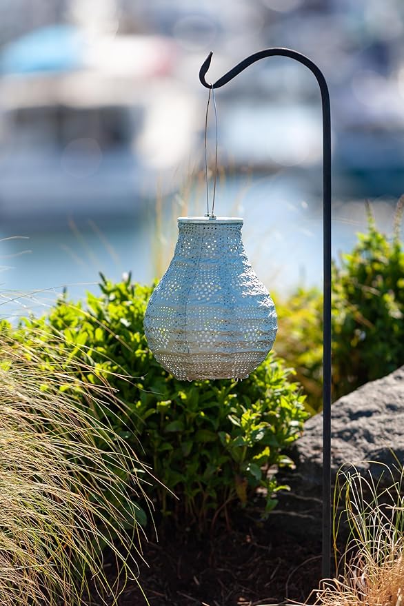 Allsop Soji Stella - Bulb - 8" Outdoor Solar Lantern - Sage