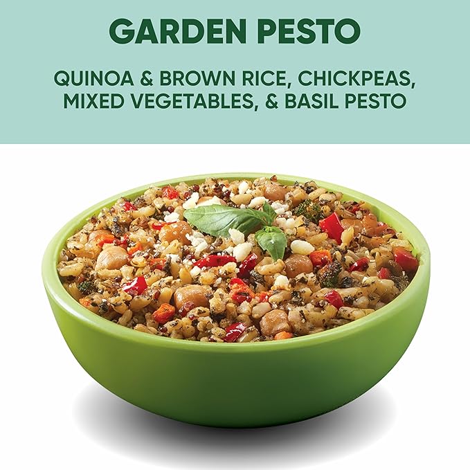 SEEDS OF CHANGE Organic Protein Bowl Garden Pesto, Prepared Entrée, Microwave in 90 Seconds, 9 oz