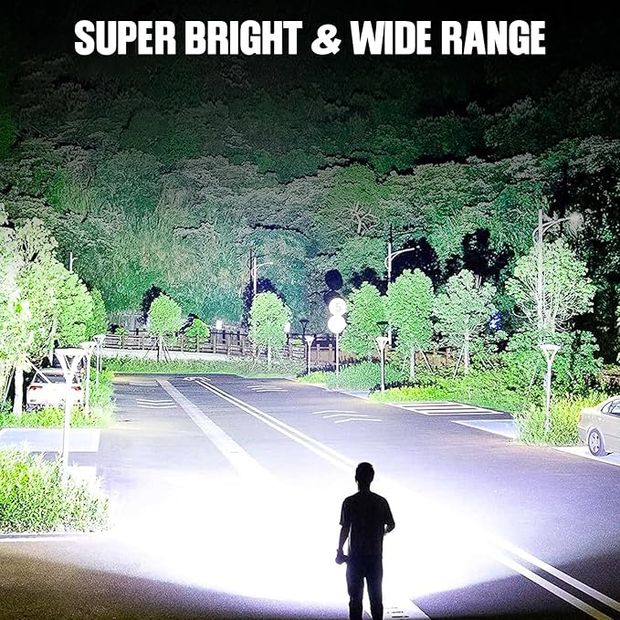 Flashlight LED Rechargeable Flashlights High Lumens, 99,000 LM Super Bright Powerful Flashlight