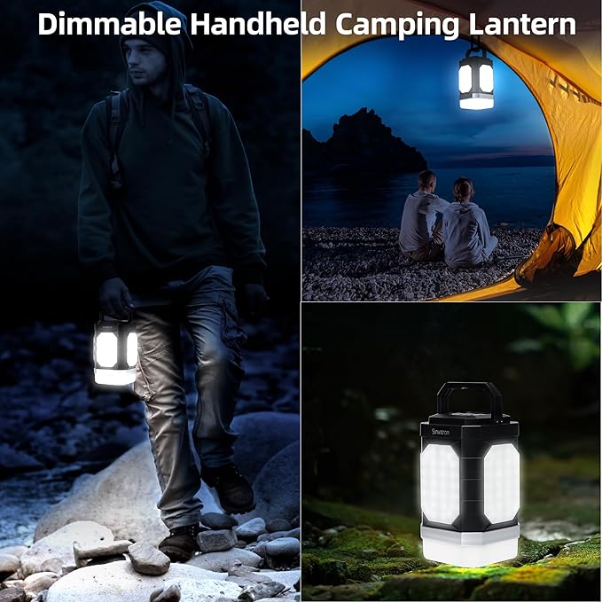 Sinvitron Camping Lantern Rechargeable??0,000mAh Portable Camping Lights, QC3.0 Fast Charging,1000