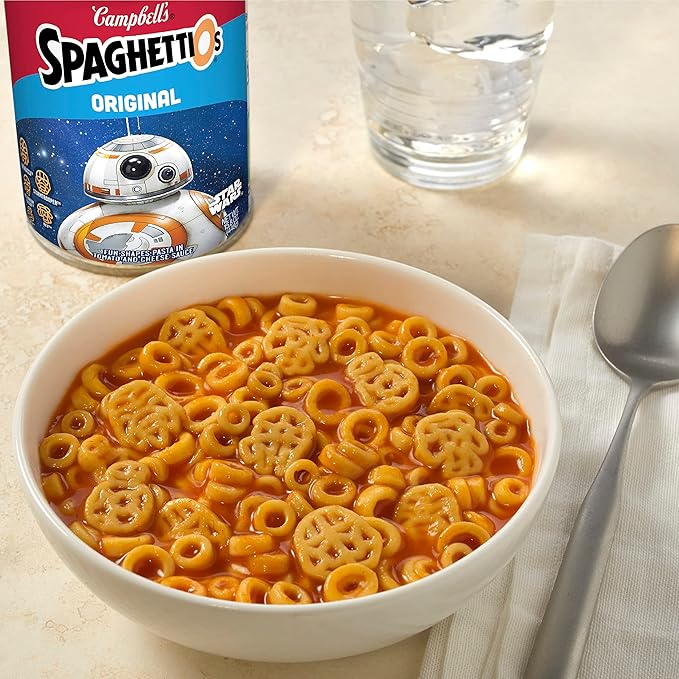 SpaghettiOs Original Star Wars Shaped Canned Pasta, 15.8 oz Can (Pack of 6)