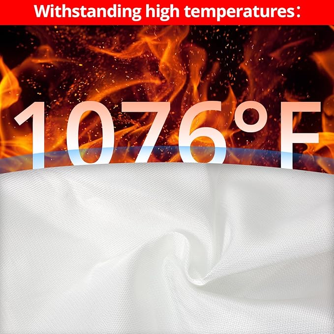 SecuCaptain Emergency Fire Blanket for Home and Kitchen - 12 Pack 40"x40" Flame Suppression