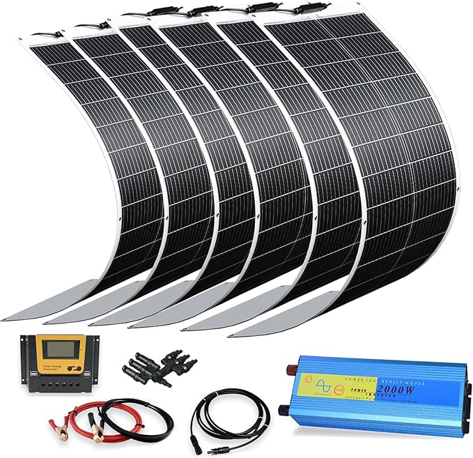 XINPUGUANG 100w 12V Flexible Solar Panels 600W 24V Solar System Kit Monocrystalline Cell Module 45A