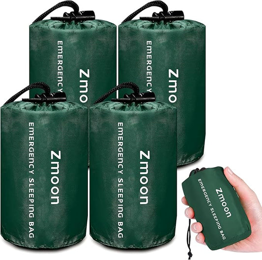 Zmoon Emergency Sleeping Bag Survival Bag, Portable Waterproof Thermal Bivy Sacks,Bivvy